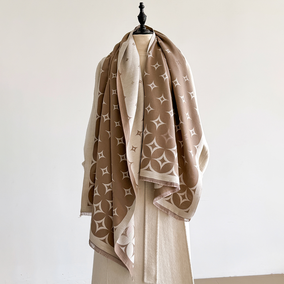 Luxury Winter Scarf Women Cash - Wool Scarf Men のレビューと価格