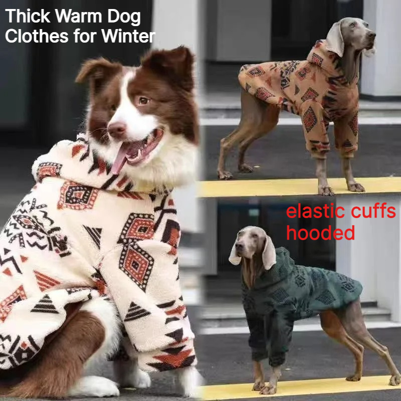 Winter Warm Hooded Dog Coat Sh - Sherpa Hoodie Fleece のレビューと価格