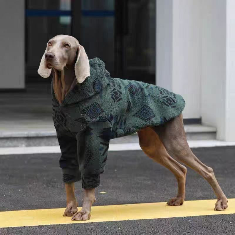 Winter Warm Hooded Dog Coat Sh - Sherpa Hoodie Fleece のレビューと価格