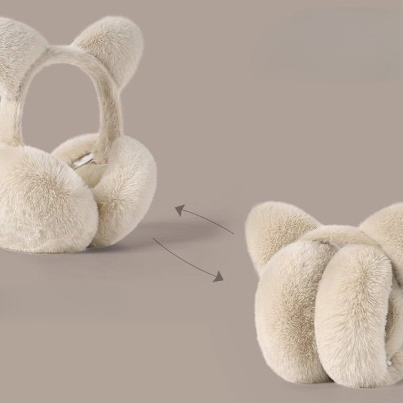 Cat Ears Foldable Earmuffs Plu - Earmuffs Foldable のレビューと価格