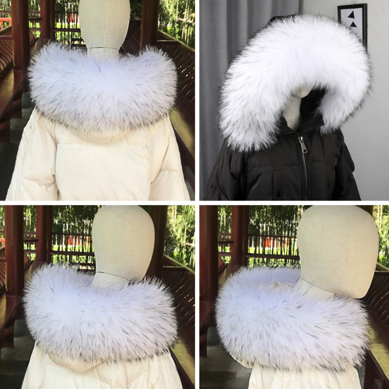 100% Real Fur Collar Coat Wint - Shawl Wrap Winter のレビューと価格