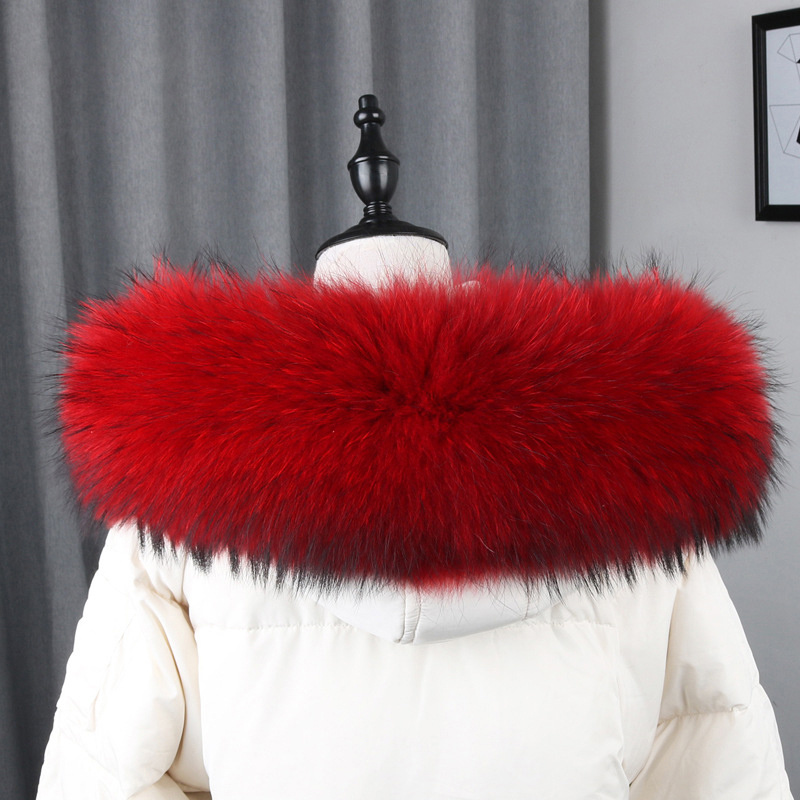 100% Real Fur Collar Coat Wint - Shawl Wrap Winter のレビューと価格