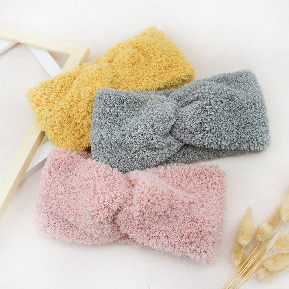 New Fleece Cross Wide Headband - Winter Headband Fleece のレビューと価格