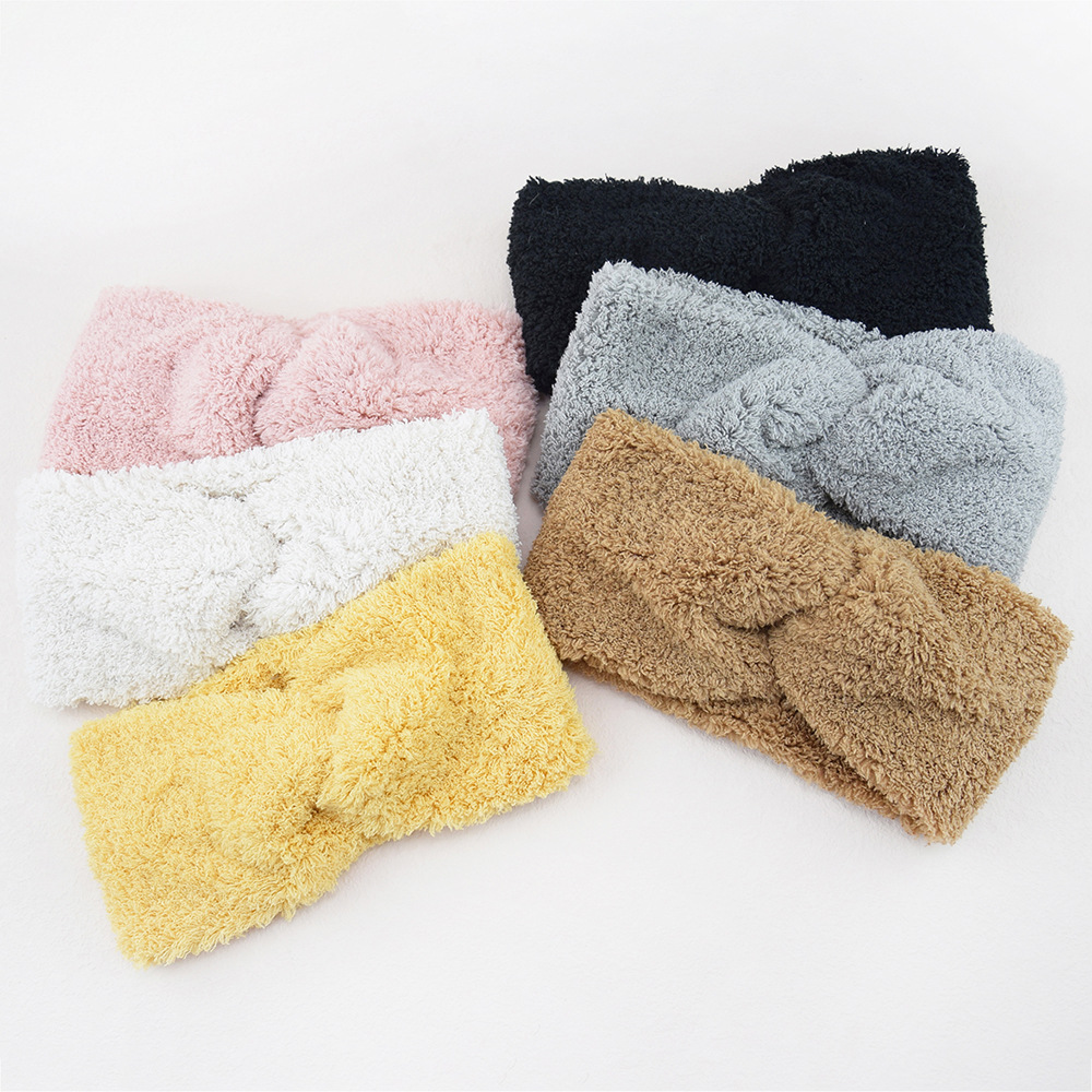 New Fleece Cross Wide Headband - Winter Headband Fleece のレビューと価格
