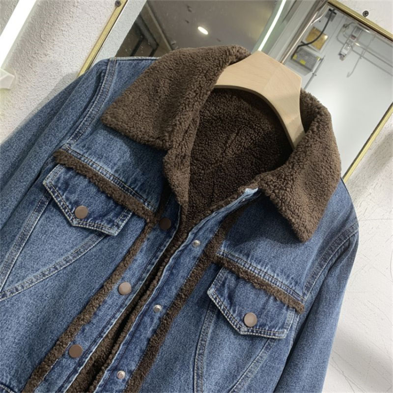 Thickened Denim Winter Coat Co - Down Jacket Packable のレビューと価格