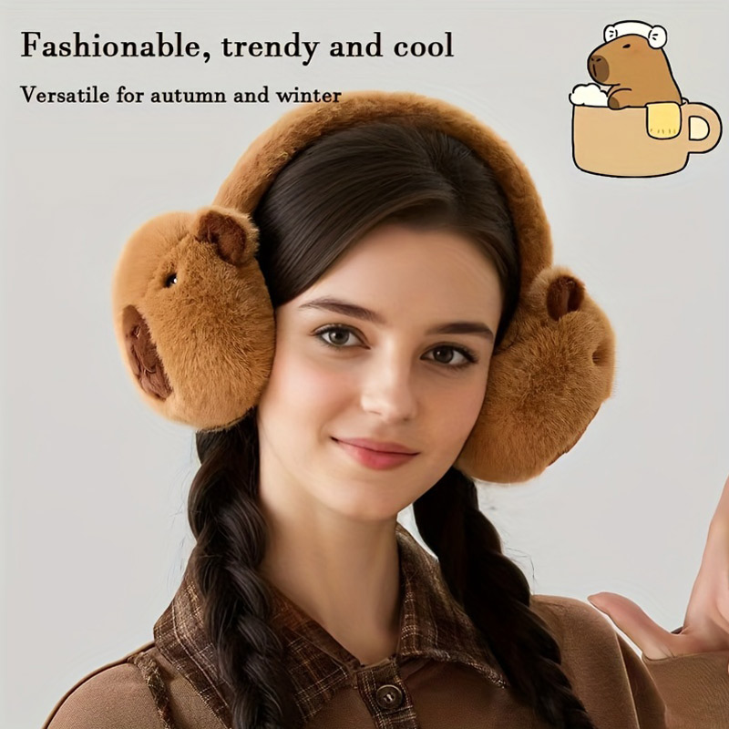 Cute Capibala Earmuffs Cartoon - Earmuffs Foldable のレビューと価格