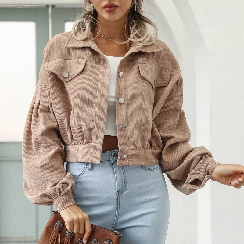 2024 Spring Corduroy Coat Over - Down Jacket Packable のレビューと価格