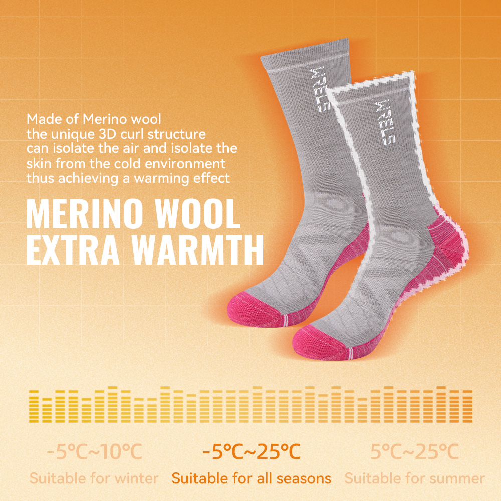 WRELS 1/2/3 Merino Wool Socks  - Thermal Sock Wool のレビューと価格