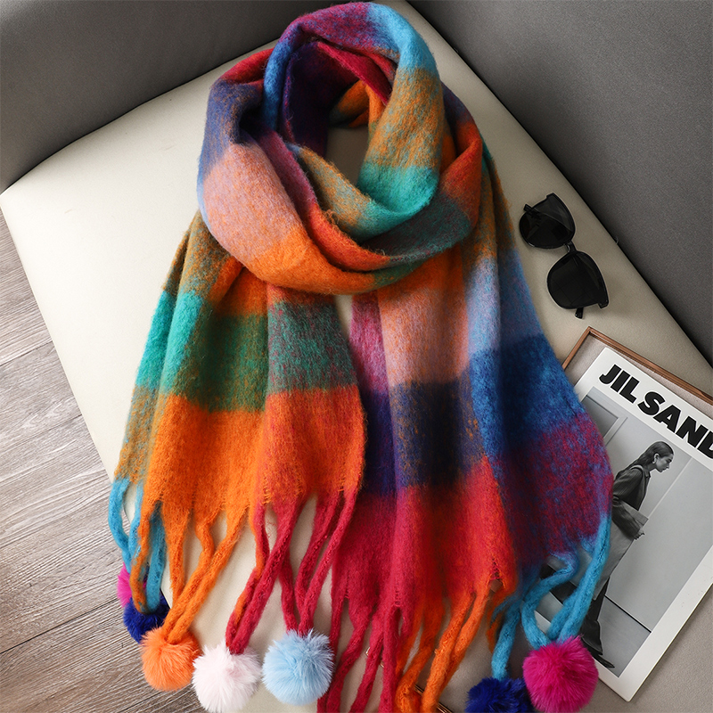 Luxury Plaid Scarf Winter Warm - Cashmere Pashmina Wrap のレビューと価格