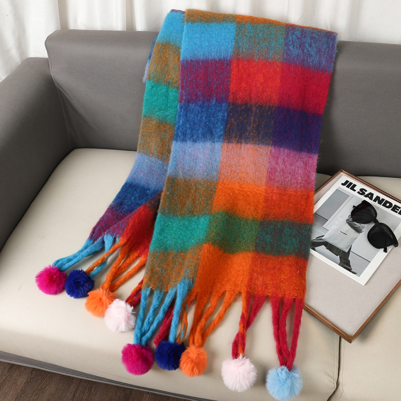 Luxury Plaid Scarf Winter Warm - Cashmere Pashmina Wrap のレビューと価格