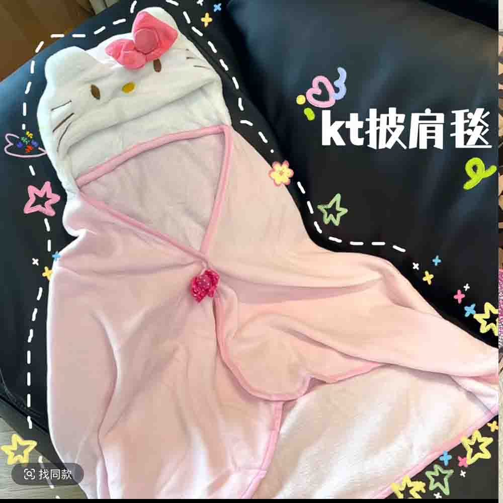 Cute Hellokitty Cloak Shawl Ai - Shawl Wrap Winter のレビューと価格