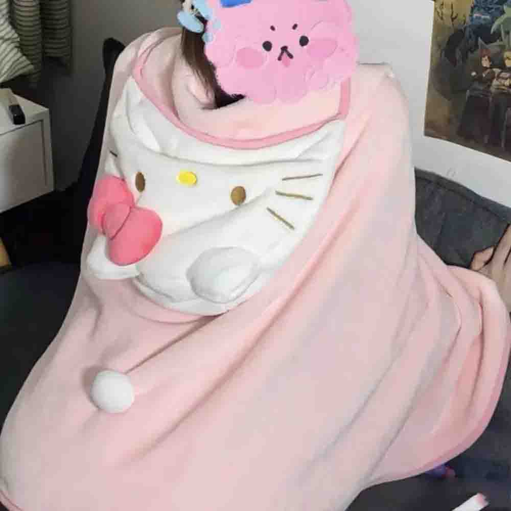 Cute Hellokitty Cloak Shawl Ai - Shawl Wrap Winter のレビューと価格