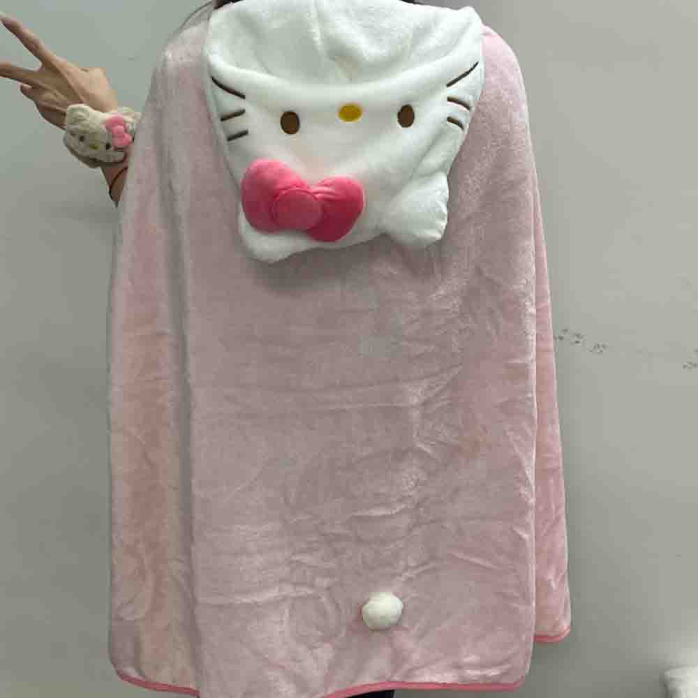 Cute Hellokitty Cloak Shawl Ai - Shawl Wrap Winter のレビューと価格