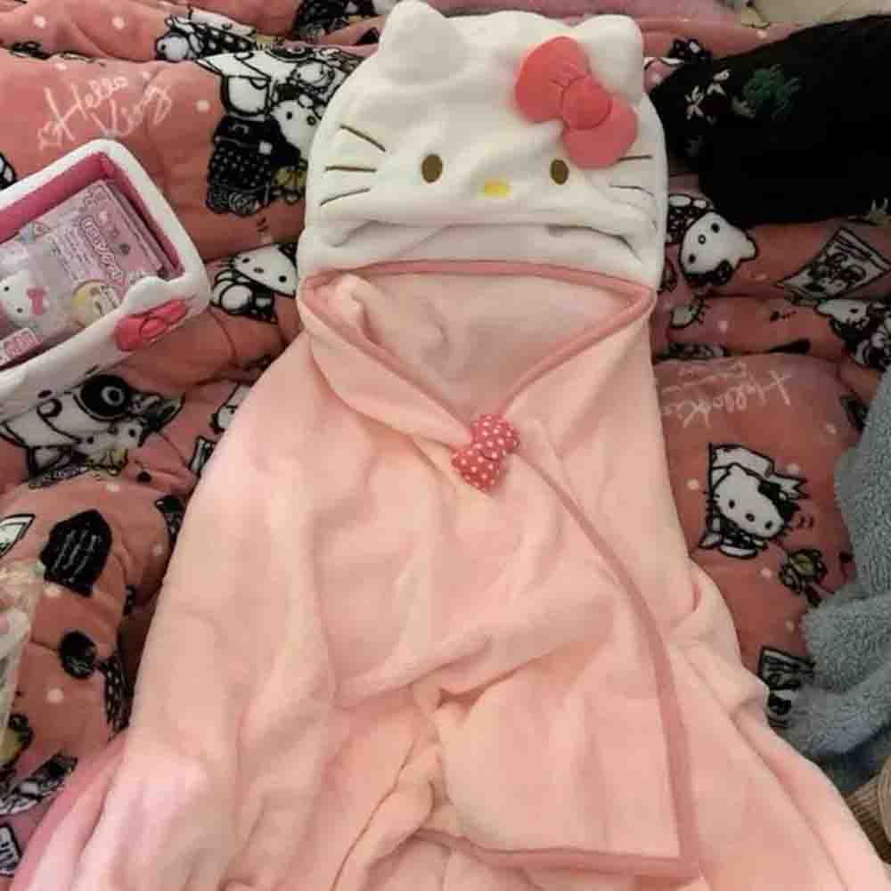Cute Hellokitty Cloak Shawl Ai - Shawl Wrap Winter のレビューと価格