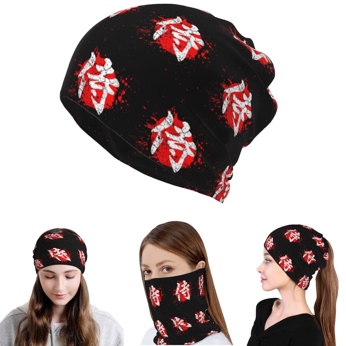 Japanese Bushido Samurai Chara - Knit Beanie Hat Warm のレビューと価格