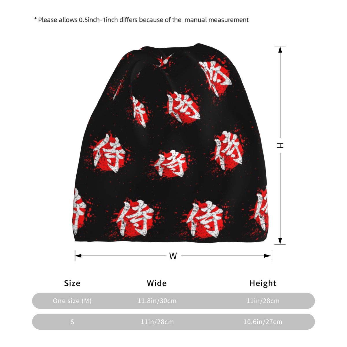Japanese Bushido Samurai Chara - Knit Beanie Hat Warm のレビューと価格