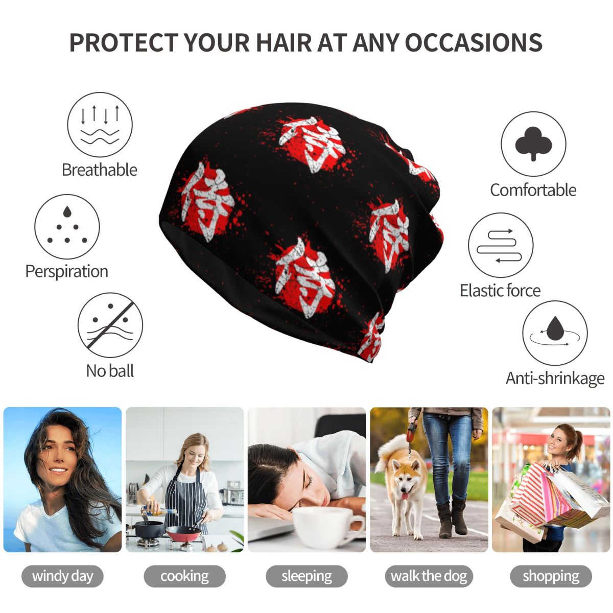 Japanese Bushido Samurai Chara - Knit Beanie Hat Warm のレビューと価格