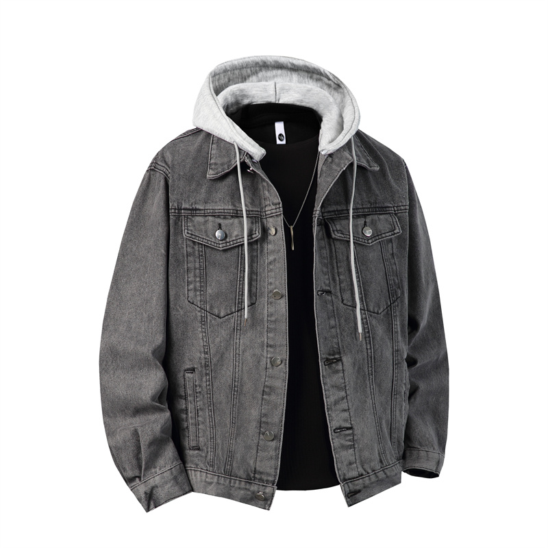 Men Hooded Denim Jacket Men St - Down Jacket Packable のレビューと価格