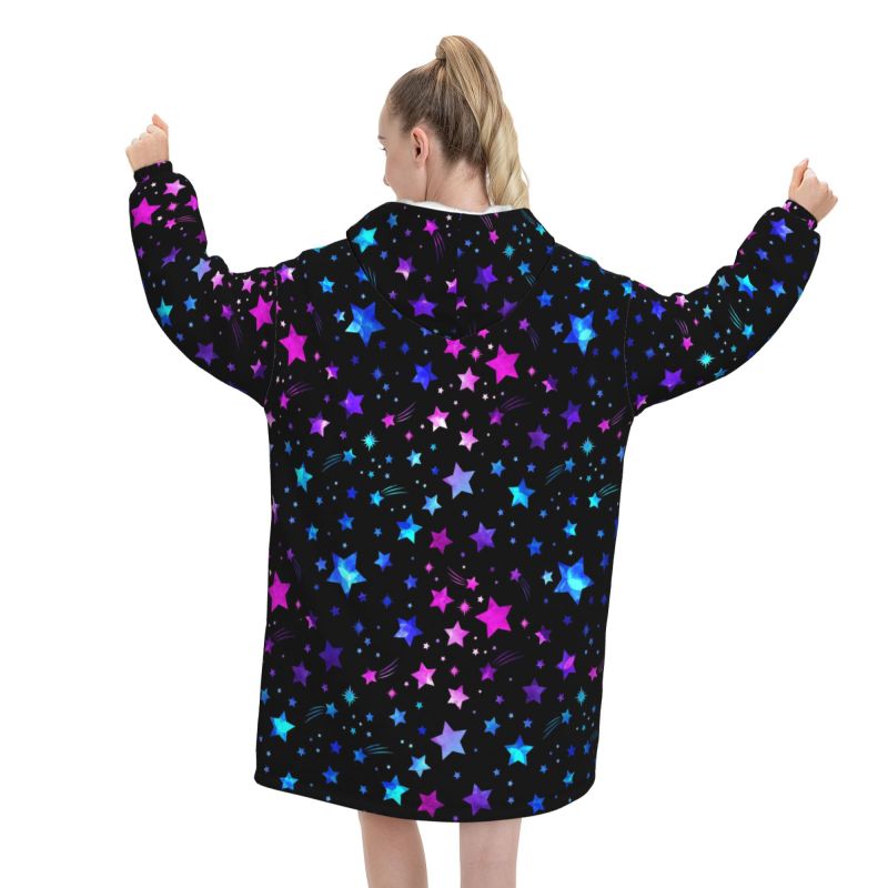 Space Galaxy Constellation Zod - Sherpa Hoodie Fleece のレビューと価格