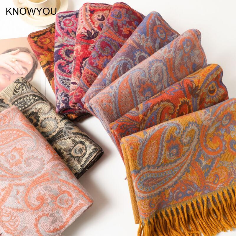 Reversible Jacquard Warm Cashm - Cashmere Pashmina Wrap のレビューと価格