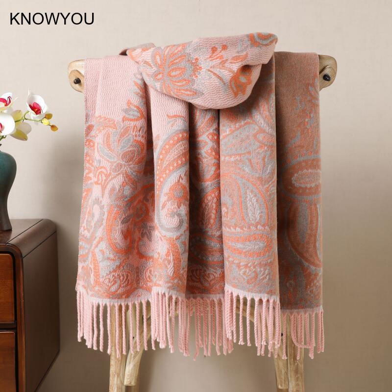 Reversible Jacquard Warm Cashm - Cashmere Pashmina Wrap のレビューと価格