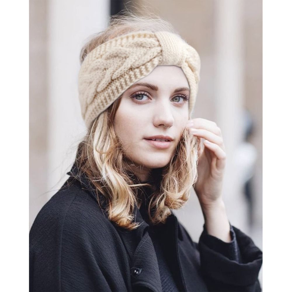 Winter Knitted Women Headbands - Winter Headband Fleece のレビューと価格