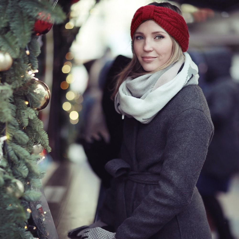 Winter Knitted Women Headbands - Winter Headband Fleece のレビューと価格