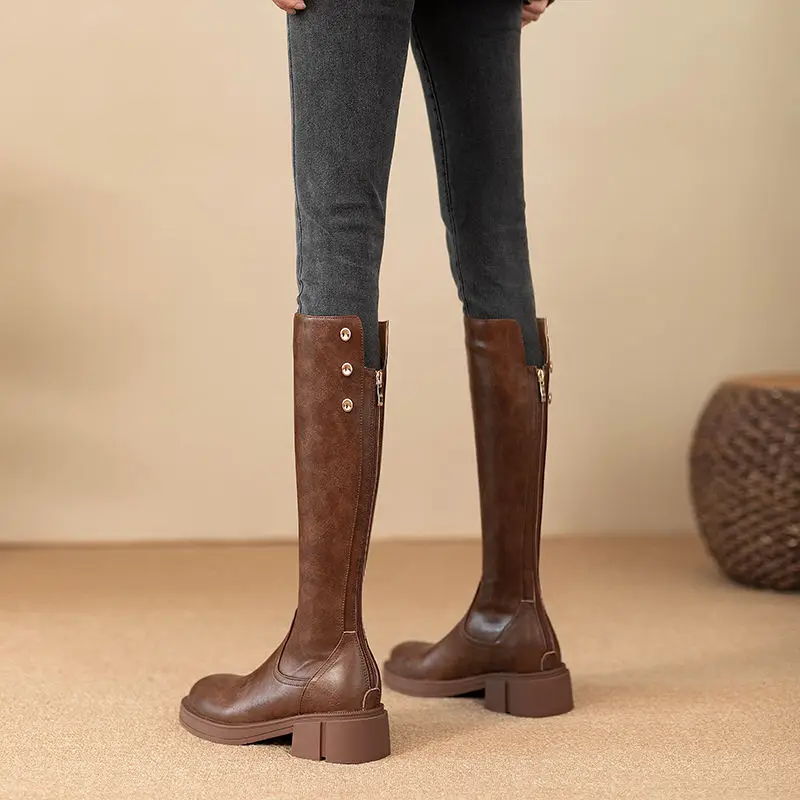 Autumn Winter Middle Heel Ladi - Waterproof Winter Boot のレビューと価格